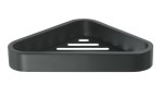 Gedy 328314 SMART półka narożna do kabiny prysznicowej, 170x30x170mm, czarny mat