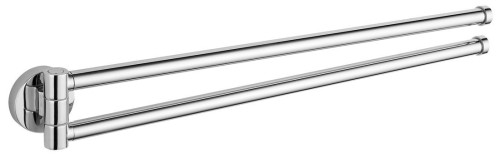SAMBA podwójny wieszak na ręczniki obrotowy, 450mm, chrom