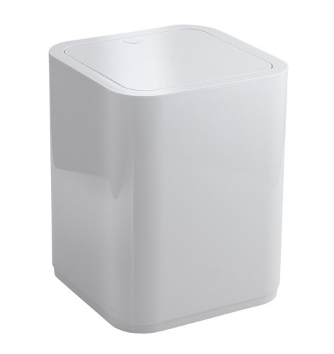 SEVENTY Uchylny kosz na śmieci, 8 l, ABS plastik, biały