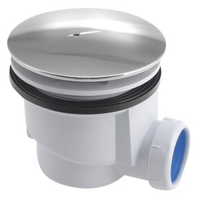 *AQUALINE PF408 Syfon do brodzików, 90mm, stal nierdzewna polerowana