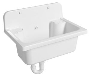 AQUALINE PI5052 Komora gospodarcza 55x37cm, plastik, biały