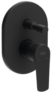 AQUALINE LT742B LOTTA bateria prysznicowa podtynkowa, 2 wyjścia, czarny mat