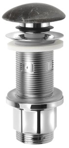 SAPHO 2401-911 BLOK korek umywalkowy 5/4'', klik-klak, grzybek ciemny kamień mat