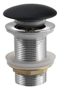 SAPHO 2401-931 BLOK korek umywalkowy 5/4'', klik-klak, grzybek czarny marquin mat