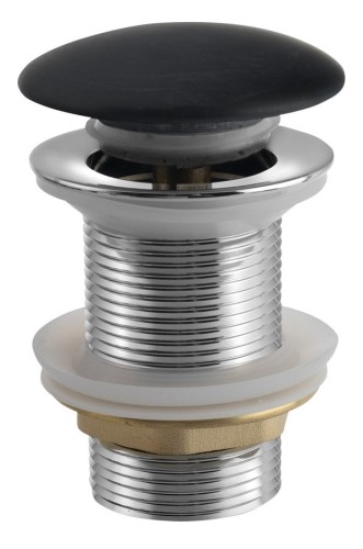 BLOK korek umywalkowy 5/4'', klik-klak, grzybek czarny marquin mat