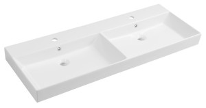 SAPHO 17120 KARE 120 umywalka podwójna meblowa 120x48cm, biała