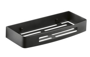 Gedy 241714 SMART półka do kabiny prysznicowej, 300x45x128 mm, czarny mat