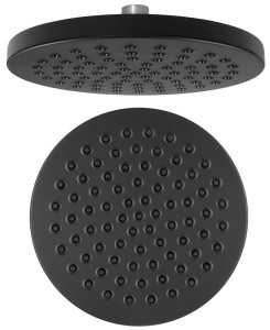 AQUALINE SC120 Deszczownia, średnica 200mm, ABS/czarny mat