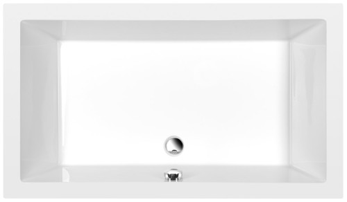 DEEP brodzik głęboki z konstrukcją, prostokąt 130x75x26cm, biały