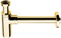 Syfon umywalkowy 5/4", odpływ 32mm, okrągły, złoto