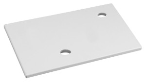 SAPHO MR405 MINOR blat pod umywalkę 40x22,5cm, bateria po prawej stronie, kompozyt, biały