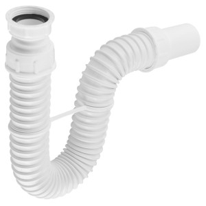 BRUCKNER FLEXY syfon umywalkowy 5/4", DN40, biały 151.123.0