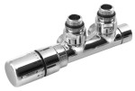 SAPHO CP3012S TWIN zestaw przyłączeniowy zespolony termostayczny, lewy, chrom
