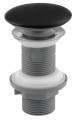 Odpływ umywalkowy 5/4", klik-klak, korek ceramiczny, 20-70mm, czarny mat