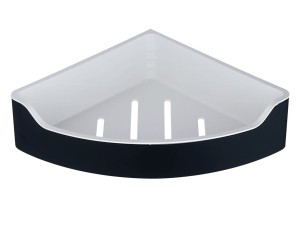 AQUALINE SB209 SAMBA półka narożna do kabiny prysznicowej, 218x63x218mm, czarny