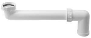 BRUCKNER Przedłużka syfonu zlewozmywaka 6/4", biała 155.134.0