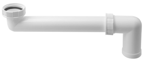 Przedłużka syfonu zlewozmywaka 6/4", biała