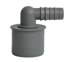 BRUCKNER HT korek z wypustem na wąż 19-21mm, kątowy, DN50 168.458.0