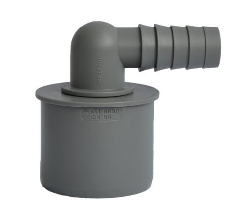 HT korek z wypustem na wąż 19-21mm, kątowy, DN50
