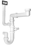 BRUCKNER Syfon zlewozmywakowy 6/4", DN40, biały 155.126.0