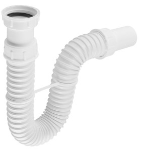 BRUCKNER FLEXY syfon zlewozmywakowy 6/4", DN40, biały 155.183.0