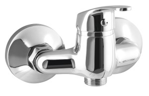 AQUALINE 52131 AQUALINE 35 bateria umywalkowa ścienna 3/4", rozstaw 100mm, bez wylewki, chrom