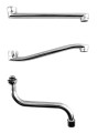 AQUALINE 35 bateria umywalkowa ścienna 3/4", rozstaw 100mm, bez wylewki, chrom