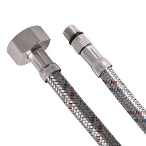 AQUALINE 44456 Wąż przyłączeniowy nierdzewny M10x1/2", 60 cm