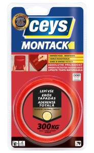 CEYS 48507240 MONTACK uniwersalna taśma klejąca do natychmiastowego montażu, 2,5m x 19 mm
