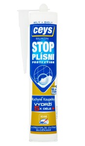CEYS 42505540 STOP PLEŚNI, silikon sanitarny, 280ml, biały