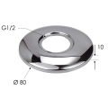 XL Rozeta maskująca G1/2", 80mm, chrom
