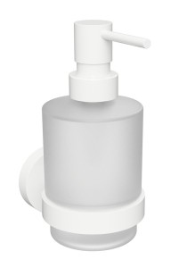 SAPHO XR103W X-ROUND WHITE dozownik mydła 200ml, szkło mleczne, biały mat