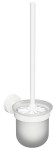 SAPHO XR303W X-ROUND WHITE wisząca szczotka do WC, szkło mleczne, biały mat