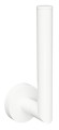 X-ROUND WHITE rezerwowy wieszak na papier toaletowy, biały mat