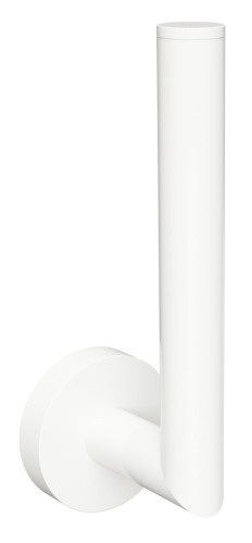 X-ROUND WHITE rezerwowy wieszak na papier toaletowy, biały mat