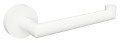 X-ROUND WHITE wieszak na papier toaletowy, biały mat