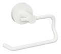 X-ROUND WHITE wieszak na papier toaletowy, biały mat