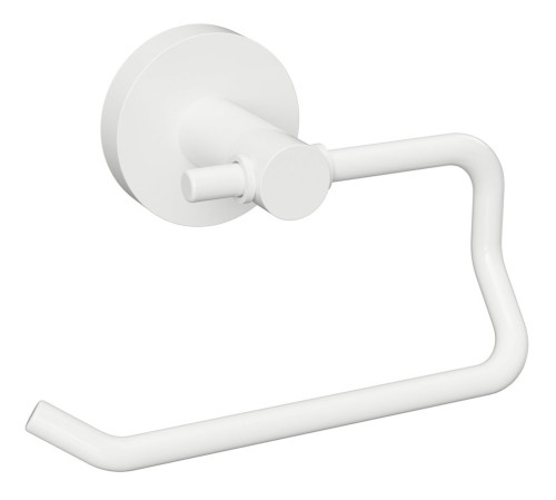 X-ROUND WHITE wieszak na papier toaletowy, biały mat