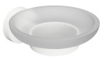 SAPHO XR803W X-ROUND WHITE mydelniczka, szkło mleczne, biały mat
