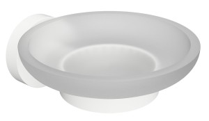 SAPHO XR803W X-ROUND WHITE mydelniczka, szkło mleczne, biały mat