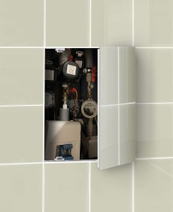 SAPHO ZV215 ZARZ drzwiczki rewizyjne pod płytki 30x30cm, otwieranie klik-klak, stal ocynkowana