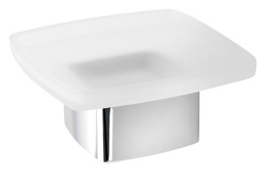 Gedy 545113 LOUNGE mydelniczka do postawienia, szkło mleczne, chrom