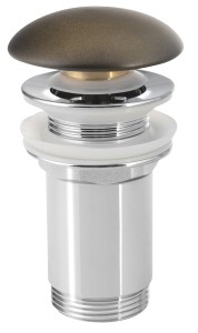 SAPHO PV032 PRIORI korek umywalkowy 5/4“, klik-klak, korek ceramiczny, 10-50mm, brąz