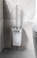 SAMOA szczotka WC wisząca, szkło mleczne, chrom