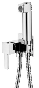 AQUALINE SK301 Bateria bidetowa podtynkowa ze słuchawką bidetową i wężem, chrom