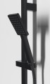 Zestaw prysznicowy, przesuwny uchwyt 700mm, czarny mat