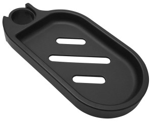 AQUALINE Mydelniczka do drążku prysznicowego 25mm, ABS/czarny mat NDSL435-2