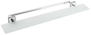 POLYSAN XQ458 X-SQUARE półka z wieszakiem na ręczniki do kabin ARCHITEX, chrom