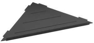 SAPHO XJ615B SMART półka narożna do fug 297x15x210mm, czarny mat