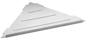 SAPHO XJ615 SMART półka narożna do fug 297x15x210mm, stal nierdzewna polerowana